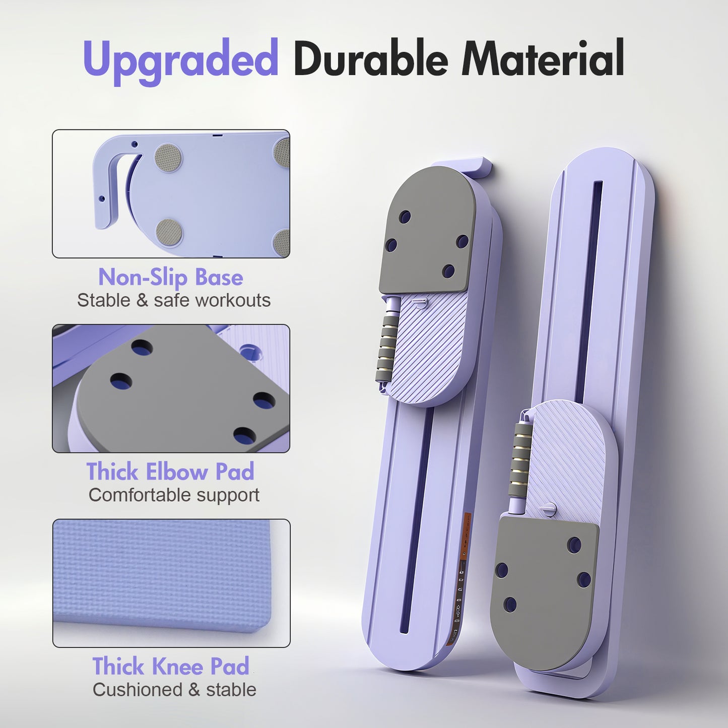 RICAN Pilates Reformer Board with Resistance Bands, Portable Pilates Machine, Full Body Workout for Home, LED Timer & Calorie Display Abdominal Board, Ab Core Strengthener Trainer