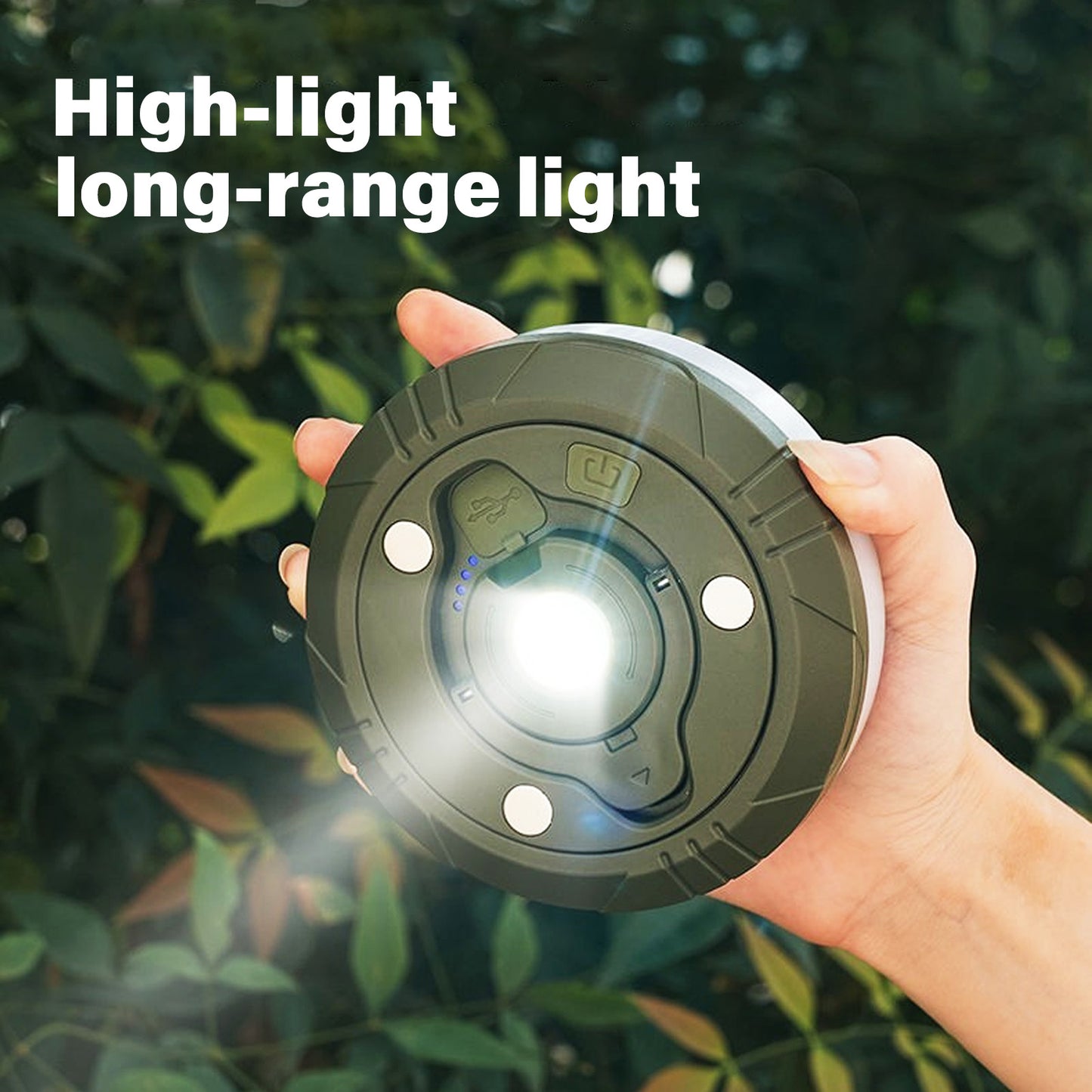 BAOKALER Camping String Lights Retractable, 32.8ft Outdoor Lanterns with 5 Lighting Modes, 2000MAH Camping Lights Rechargeable, USB, Waterproof