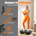 Vibration Plate Exercise Machine, Full Body Shaping Vibration Platform, 500 lbs Load & 130 Speed Levels, for Men Women Home Gym