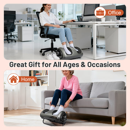 BAOKALER Foot Massager with Heat & Shiatsu For Plantar Fasciitis, Pain Relief & Heat Therapy, Deep Kneading Massage for Leg/Calf/Ankle, Ideal for Family and Friends, Black