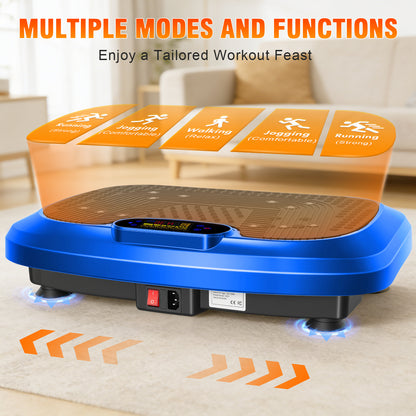 Vibration Plate, Full Body Vibrating Platform 450 lbs Capacity with Remote & Resistance Bands for Toning, Contouring & Fitness