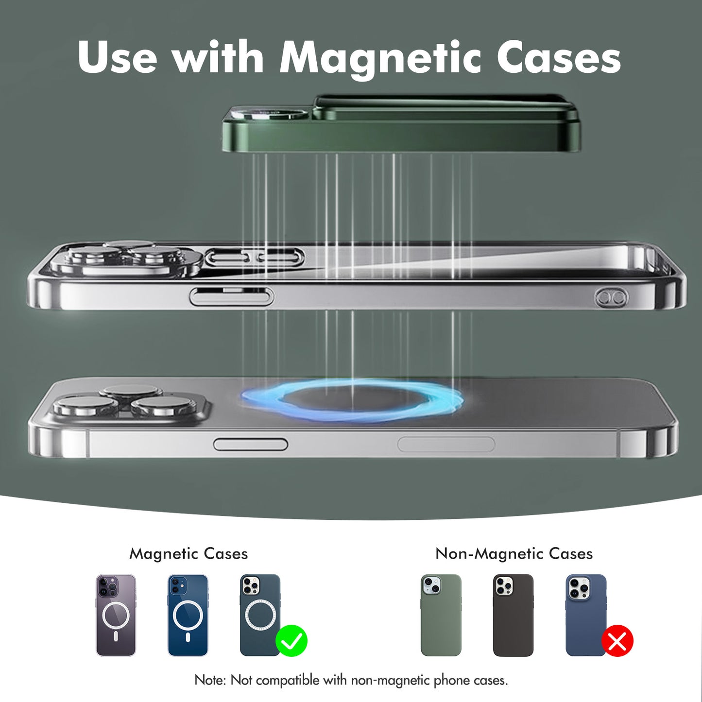 Portable Wireless Power Bank,2 in 1 Magnetic charger 10000mAh 22.5W Fast Charging, with LED Power Display, Suitable for Outdoor Emergency Backup Power Bank, Compatible with Multi Device, Green