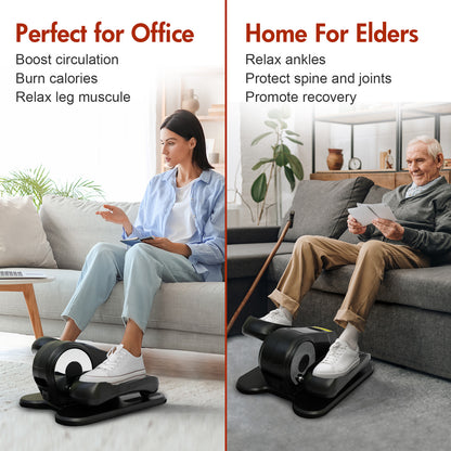 RICAN Under Desk Elliptical Machine, Elipsefit Leg Exerciser While Sitting for Seniors Adults