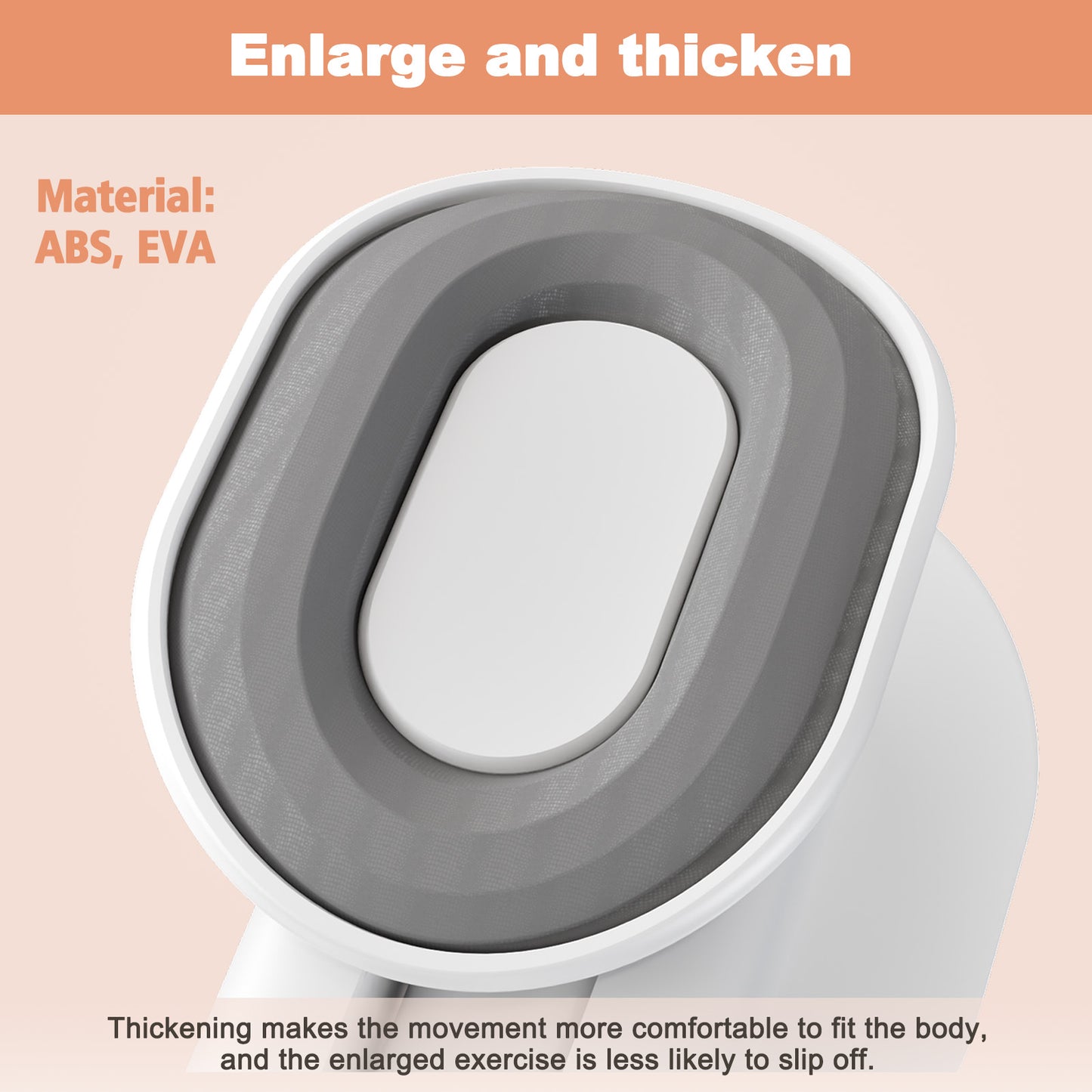 RICAN Thigh Trainer Thigh Exerciser, Leg and Inner Thigh Strength Exercise Equipment, Hip and Pelvis Trainer with Non-Slip Silicone Pads