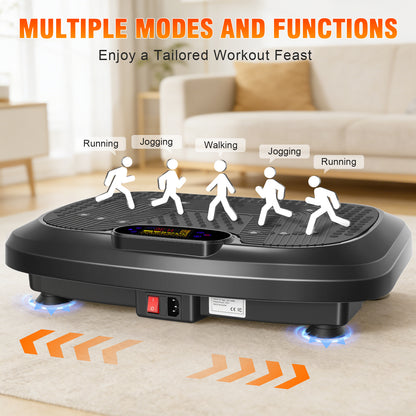 Vibration Plate Exercise Machine, 450 lbs Weight Capacity Vibrate Board with Remote & Resistance Bands for Effective Weight Loss, Muscle Toning, and Body Contouring