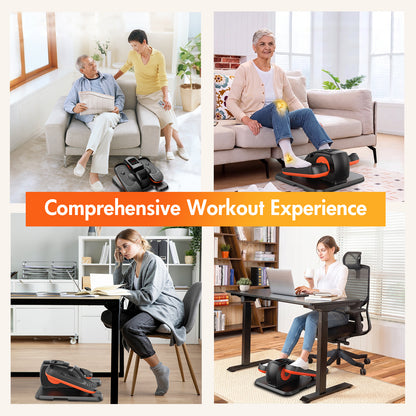 ALSO GO Under Desk Elliptical, Ellipse Leg Exerciser While Sitting, Elliptical Exercise Machine