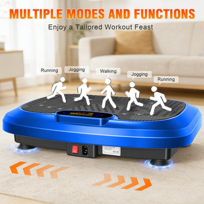 Vibration Plate, Full Body Vibrating Platform 450 lbs Capacity with Remote & Resistance Bands for Toning, Contouring & Fitness
