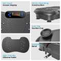 Vibration Plate with the built-in LED light strip, Full Body Shaker Platform for Home Exercise, Vibration Board with 5 Pull Ropes