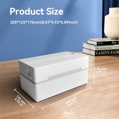 4x6 Thermal Label Printer, Bluetooth Shipping Label Maker for Packages, Compatible with Windows iOS Android, Wireless Sticker Printing for Business and Home, Portable Wireless Printer