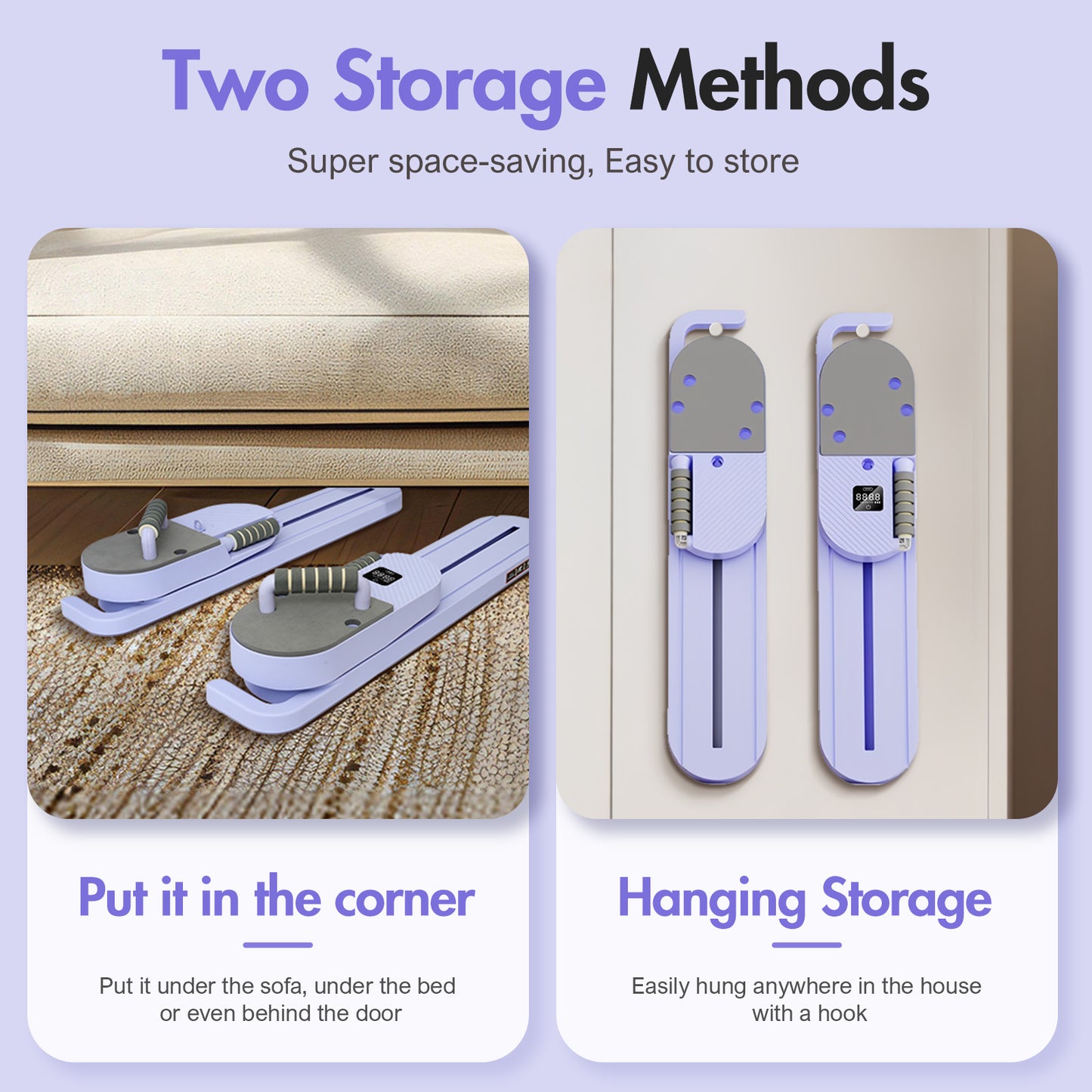 RICAN Pilates Reformer Board with Resistance Bands, Portable Pilates Machine, Full Body Workout for Home, LED Timer & Calorie Display Abdominal Board, Ab Core Strengthener Trainer