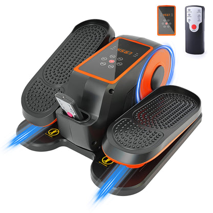 Under Desk Elliptical Machine, Quiet & Portable Leg Ellipse Exerciser with Remote Control & 12 Adjustable Speeds, Elliptical Exercise Machine with Dual Modes for Home Office Fitness