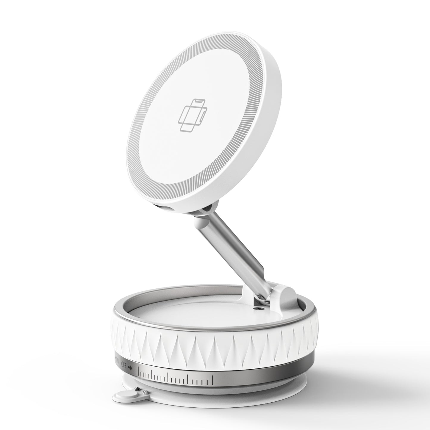 Wireless Car Charger, Ultra Magnetic Phone Holder for Car Dashboard, 15W Charging, Cell Phone Holder Charger, Car Accessories for iPhone 17 16 15 14 13 12 (White)