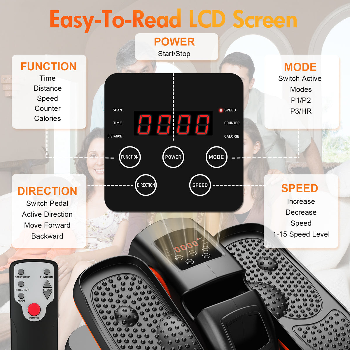 ALSO GO Under Desk Elliptical, Ellipse Leg Exerciser While Sitting, Elliptical Exercise Machine