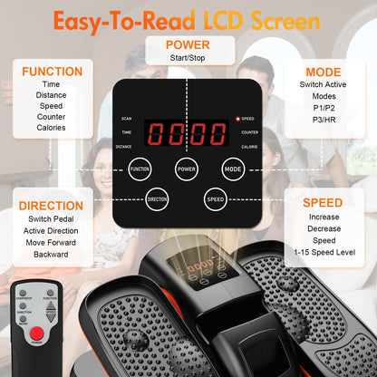 ALSO GO Under Desk Elliptical, Ellipse Leg Exerciser While Sitting, Elliptical Exercise Machine