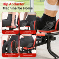 Hip Abductor Machine, 3-in-1 Thigh & Glute Trainer for Home Gym, Adjustable Resistance for Inner/Outer Thigh Toner and Butt Lifter, Compact Leg Workout Equipment