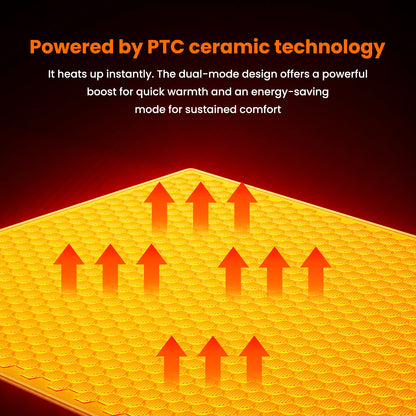 1500W Electric Heater with 3D Dynamic Flame, Indoor Tabletop Heater with Safety Protection & Timer, Low-Noise Space Heater Fan for Home, Bedroom, Office