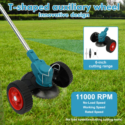 Electric Weed Eaters Grass Trimmer,21V Weed Trimmer 2.6Ah Batterie Weed Wackers,Lawn Edger with 3 Types Blades,3 in 1 Edger/Brush Cutter/String Trimmer for Lawn Garden Pruning Trimming