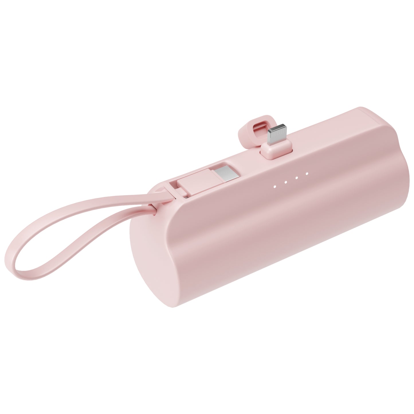 Power Bank, Mini Portable Charger with Dual Output, 4500mAh Battery Pack Compatible with iPhone, Compatible with Samsung, and More, Pink