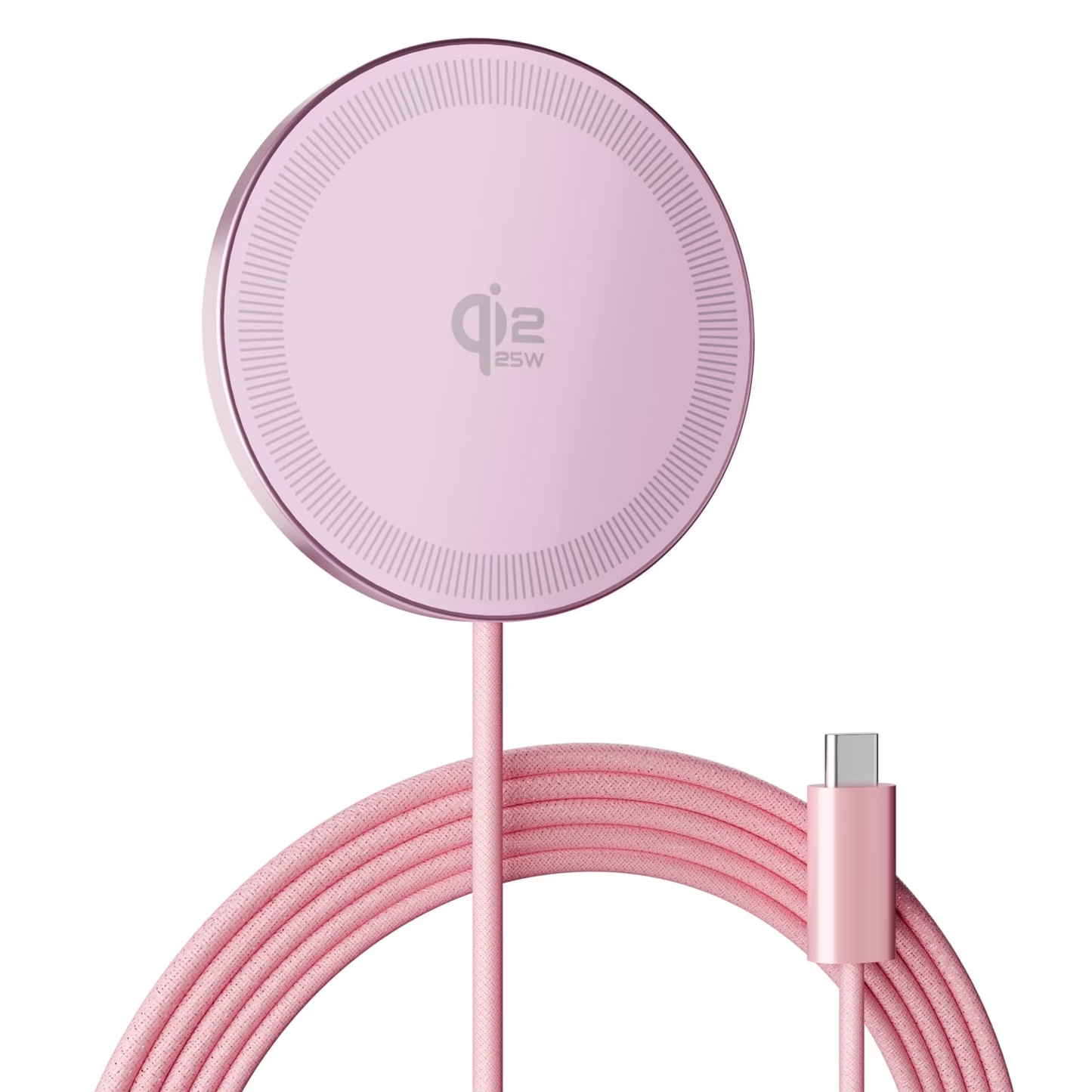 25W Magsafe Wireless Charger,  Fast Wireless Charger iPhone, Charging Pad  Compatible for iPhone 17/16/15/14/13/12, AirPods, Pink