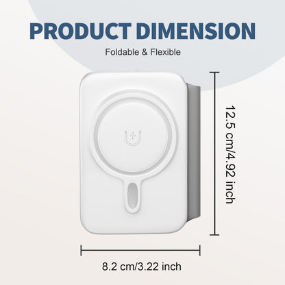 Wireless Charger for iPhone, 3 in 1 Magnetic Charging Station for Apple Devices for iPhone 16 15 14 13 12 Pro Max Plus - Foldable Charging Pad for Apple Watch Series Airpods 4 3 2 Pro, White