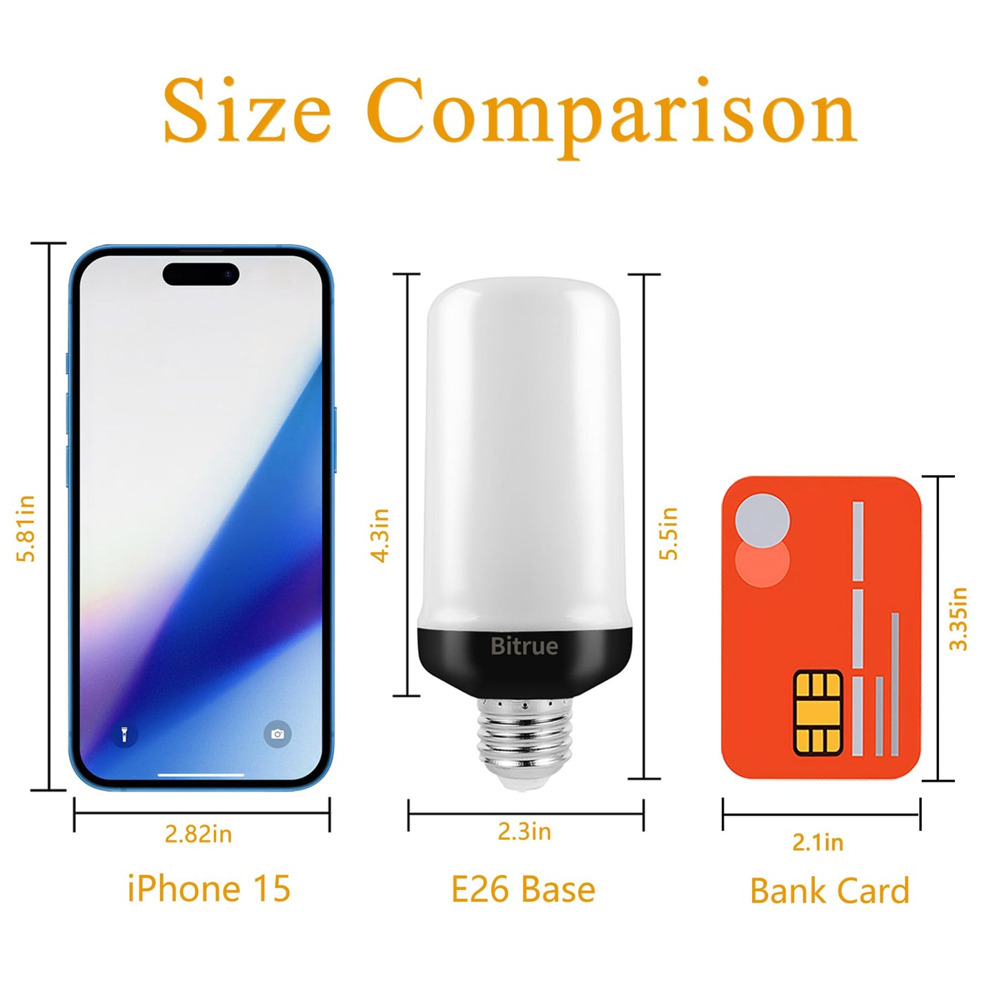 TopZoo LED Light Bulbs 2PCS, Flickering Flame Light Bulbs Upgraded 4 Modes, E26 Base Light Bulbs with Upside Down Effect for Daily, Garden Decor, Halloween, Party, Patio, Indoor, Outdoor Decor